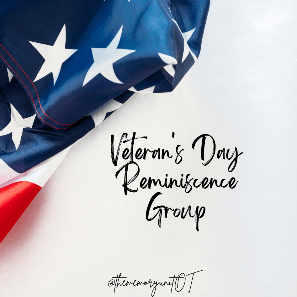 Veteran’s Day Reminiscence&nbsp;Group