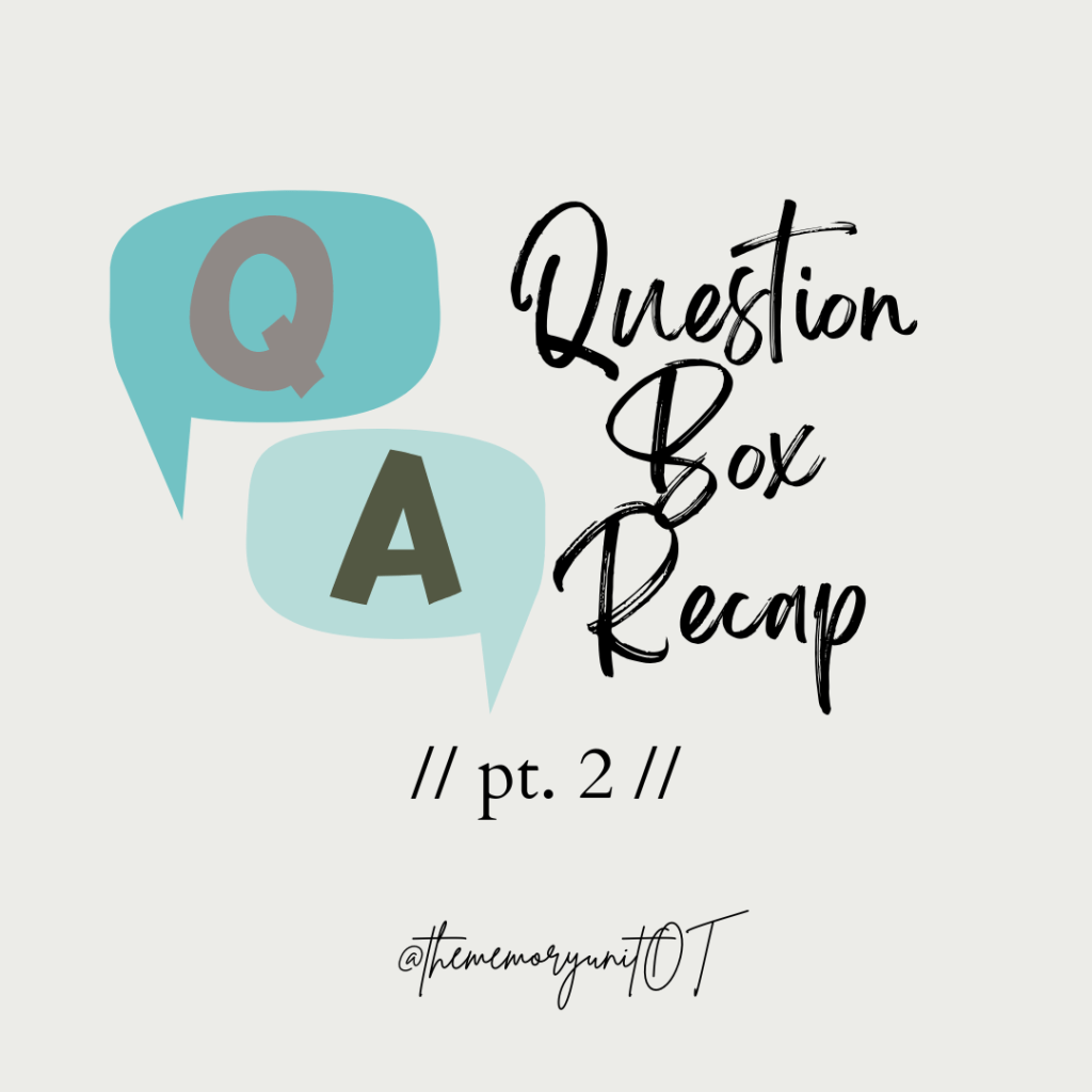 Q&A Part II